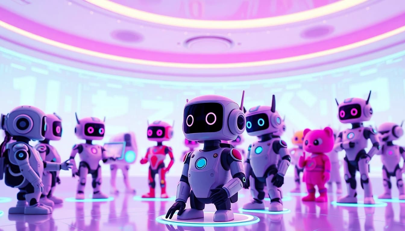 Engaging scene of users interacting with the best nsfw ai chatbots in a vibrant virtual space.