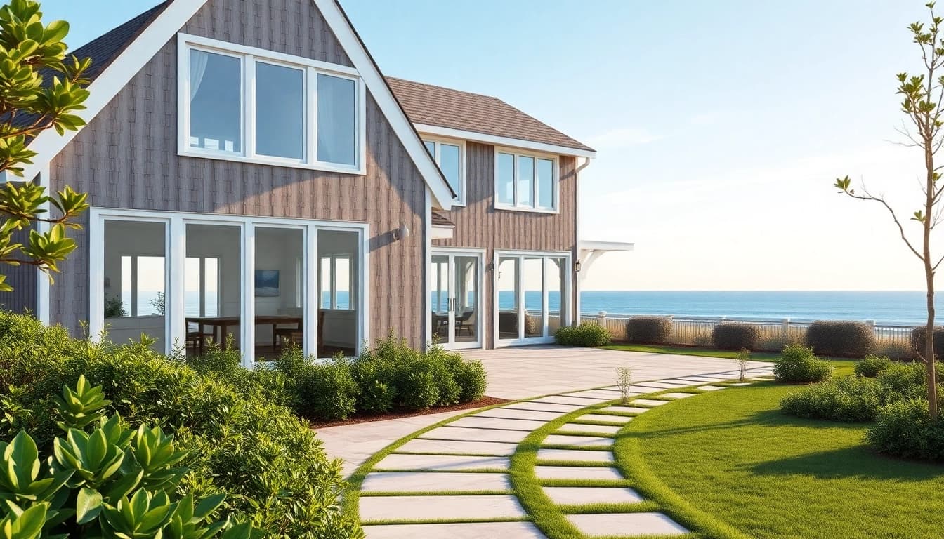 Enhance your lifestyle with a stunning Cape Cod home addition surrounded by lush greenery.