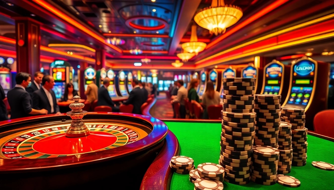 Experience the thrill of high-stakes gaming at KJC, where players engage at the roulette table.
