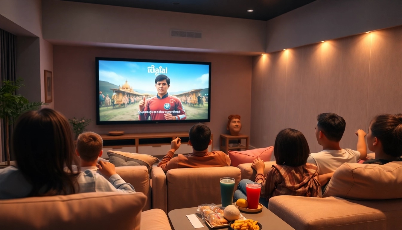ดูหนังในบรรยากาศโรงภาพยนตร์ที่บ้านพร้อมครอบครัวและความสุข