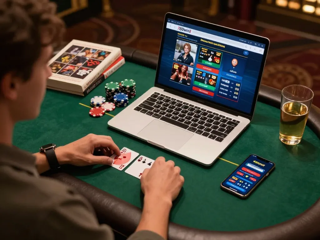 Engaging online poker gameplay on 789winii platform with focused player and strategic elements.