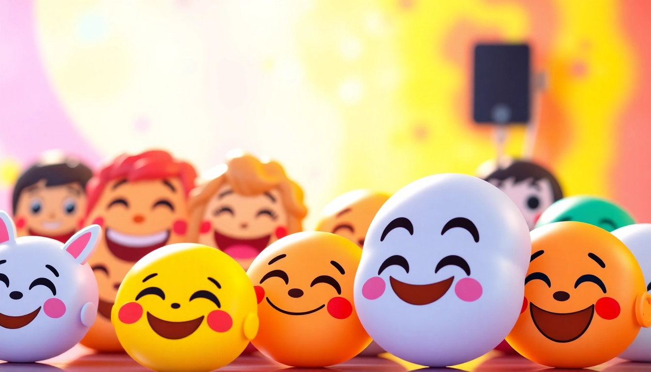 Engaging display of tiktok emojis showcasing their fun expressions and symbols in a vivid format.
