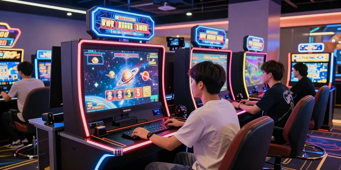 Player immersed in a spaceman-themed online slot game with vibrant visuals and gaming devices.