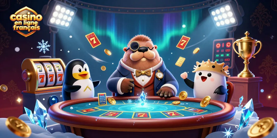 Découvrez les jeux captivants chez casino en ligne français avec une illustration festive.