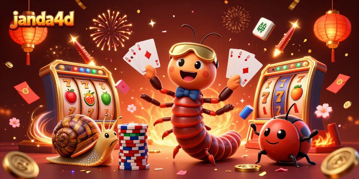 Permainan menarik di janda4d dengan dealer kartun dan simbol slot yang menakjubkan.