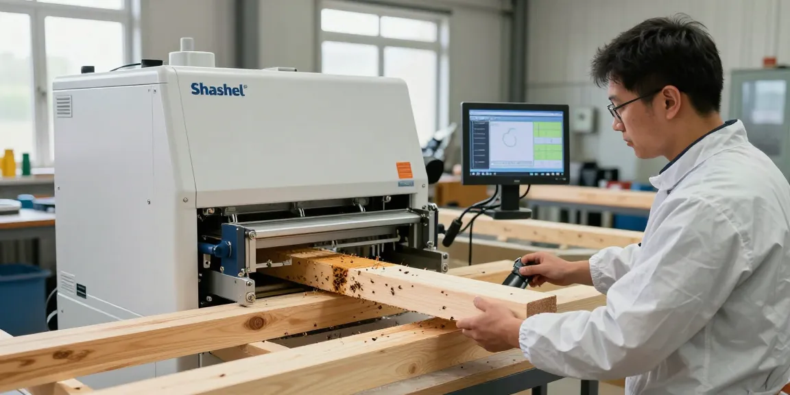 Shashel® microwave technology eliminating wood-boring insects in workshop.