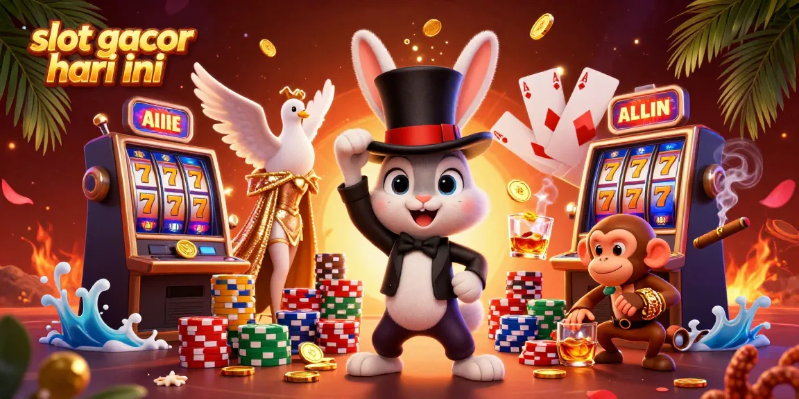 Putar slot gacor hari ini sambil mengumpulkan koin emas dan chip poker dalam suasana kasino yang meriah.