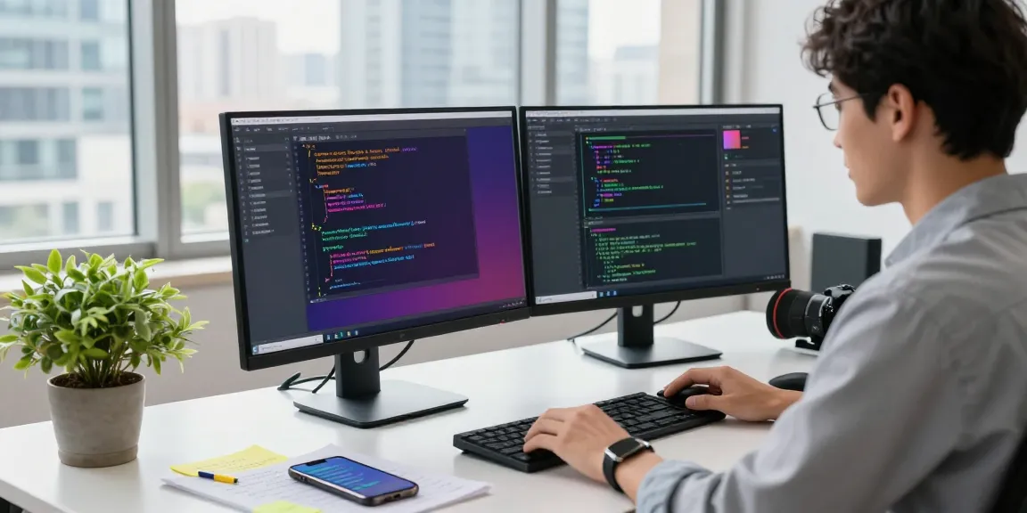 Efficient workspace with Snipaste screenshot tool download in use on dual monitors.