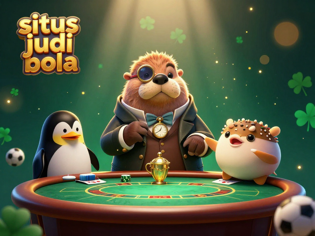 Engage with situs judi bola through a vibrant underwater poker scene with unique characters and dynamic game elements.