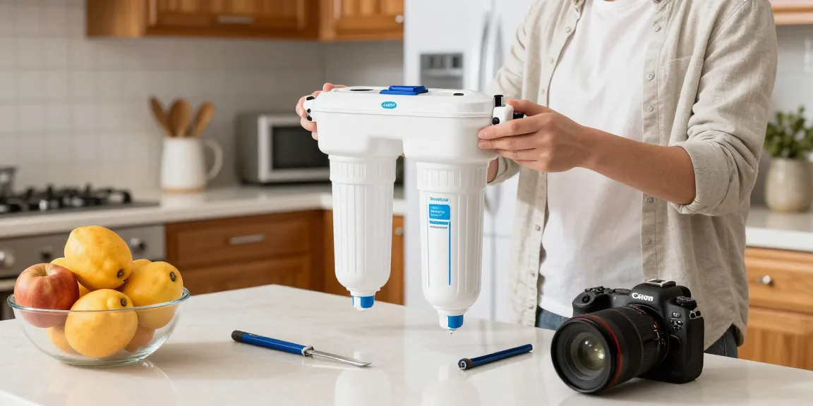 Installing Waterdrop EDR3RXD1 Replacement for Everydrop® Filter 3 in a home kitchen.
