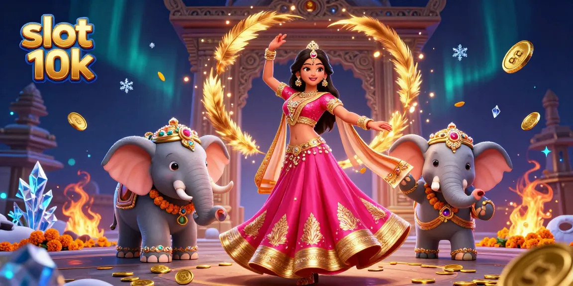 Spin and win with slot 10k featuring a vibrant scene of characters and casino elements