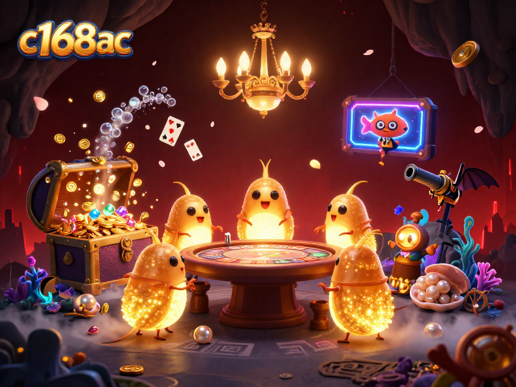 Experience the vibrant c168ac casino adventure with glowing characters and magical elements.
