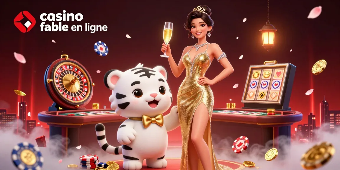 Découvrez l'excitation du casino fiable en ligne avec notre illustration époustouflante mettant en avant des personnages glamour et des éléments de jeu dynamiques.