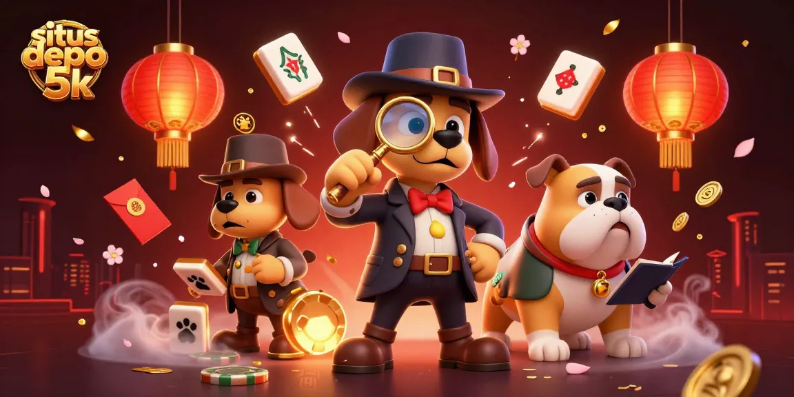 Play online slots at situs depo 5k with engaging characters and colorful casino elements.