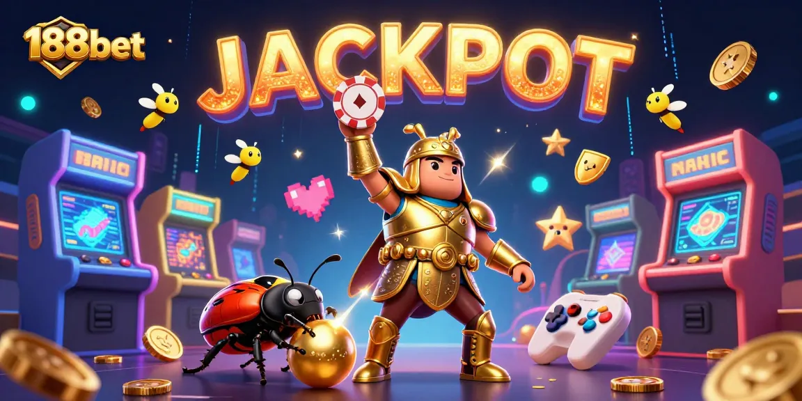 Experience the thrill of winning with 188bet's dynamic casino illustration showcasing victory and excitement.