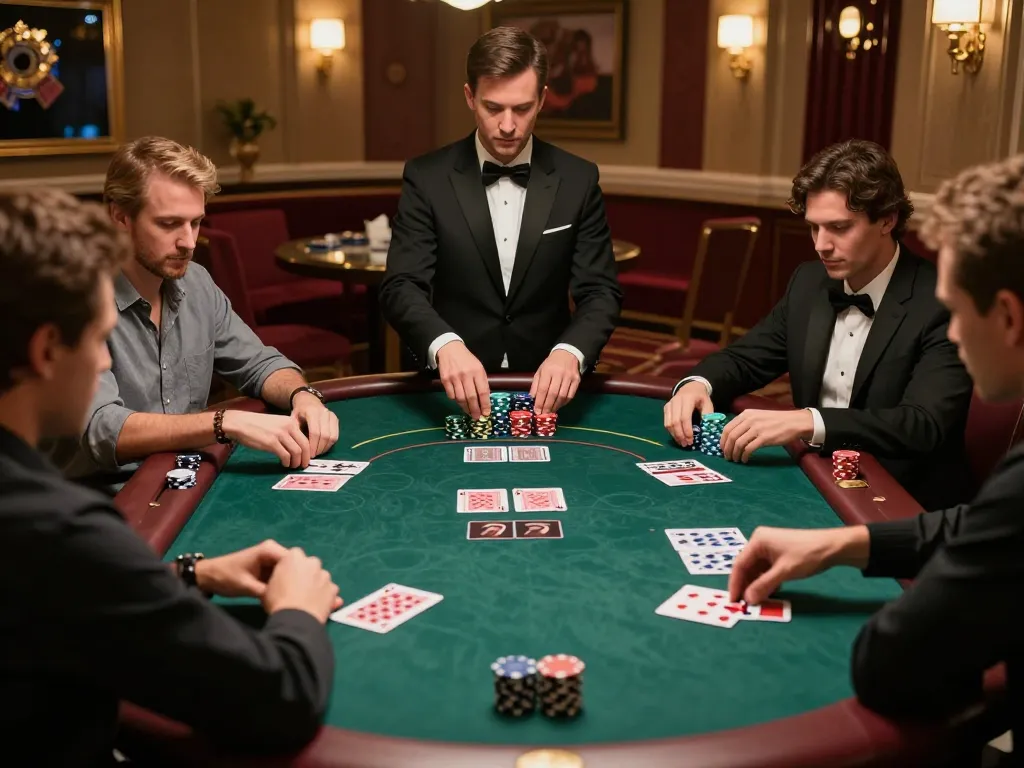Players engaging in strategic gameplay at NHÀ CÁI G28 poker table.