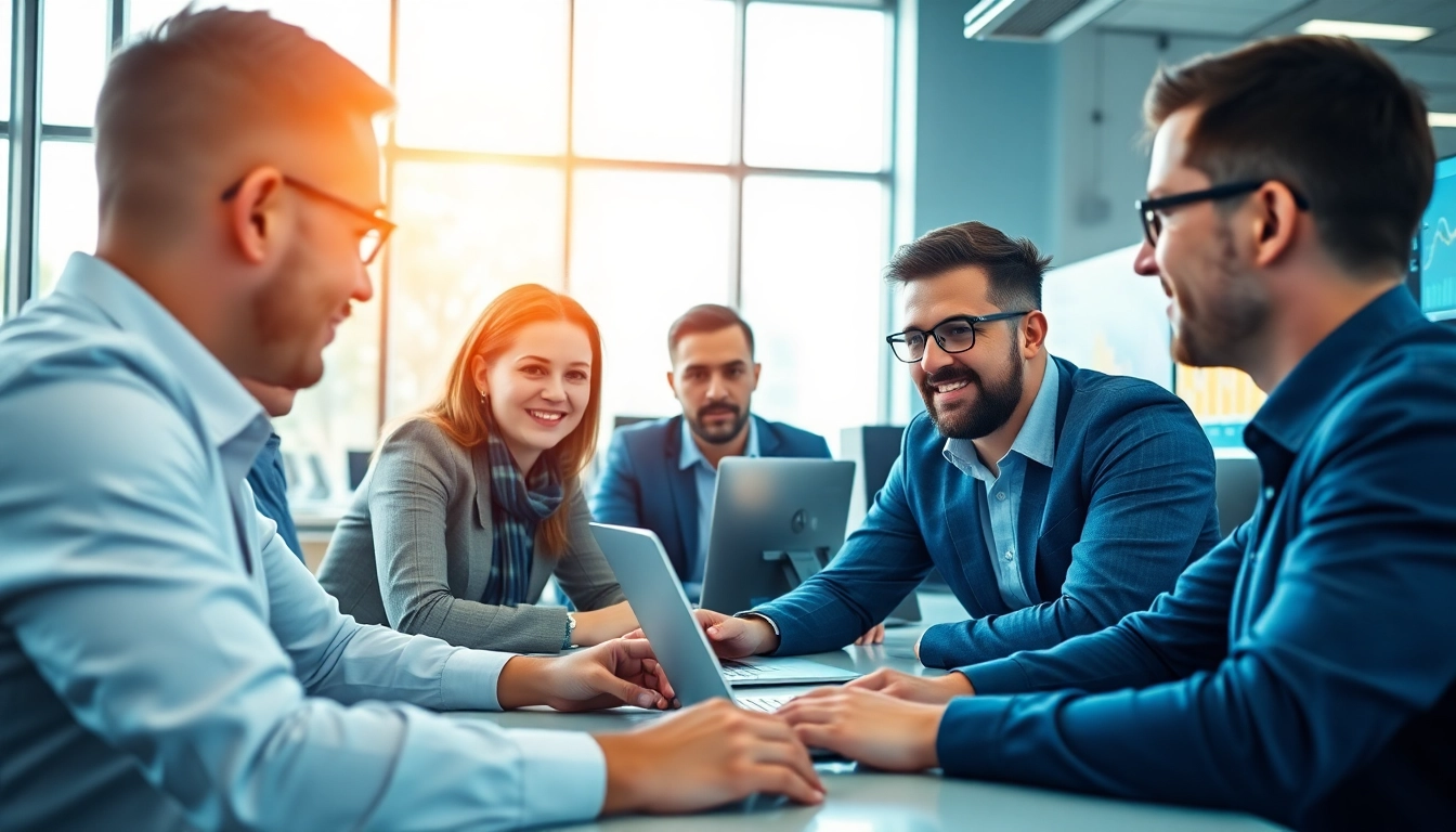 Implementing managed it services lakeland with a professional team in a collaborative office environment.