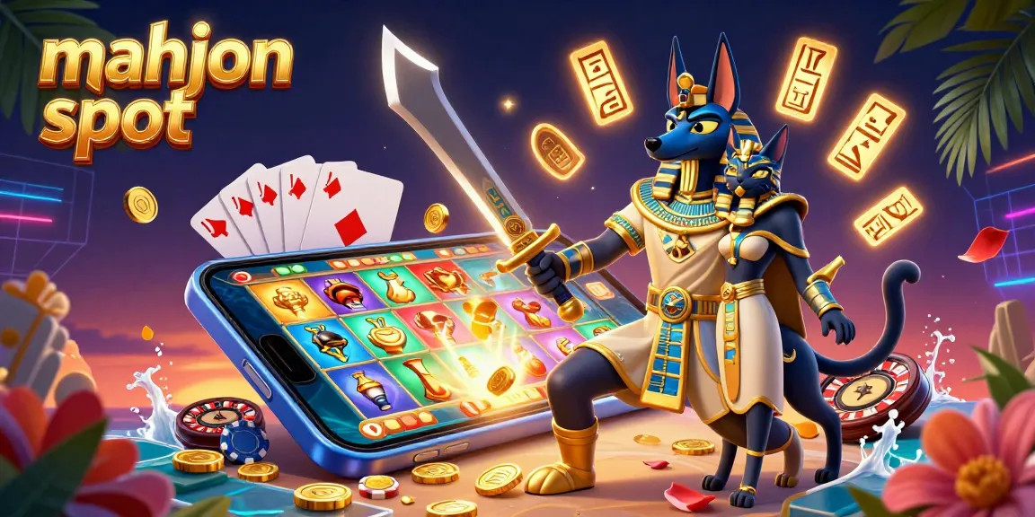 Engage in the mahjong slot world with vibrant visuals showcasing ancient warriors and energetic game elements.
