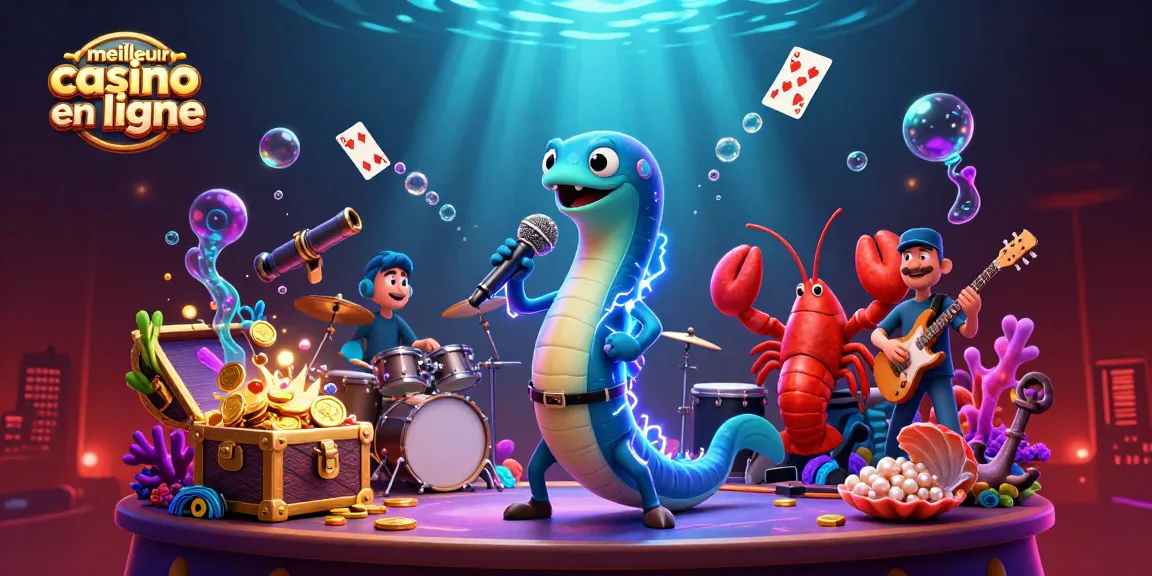 Jouez sur le meilleur casino en ligne avec cette illustration dynamique, festive et immersive.