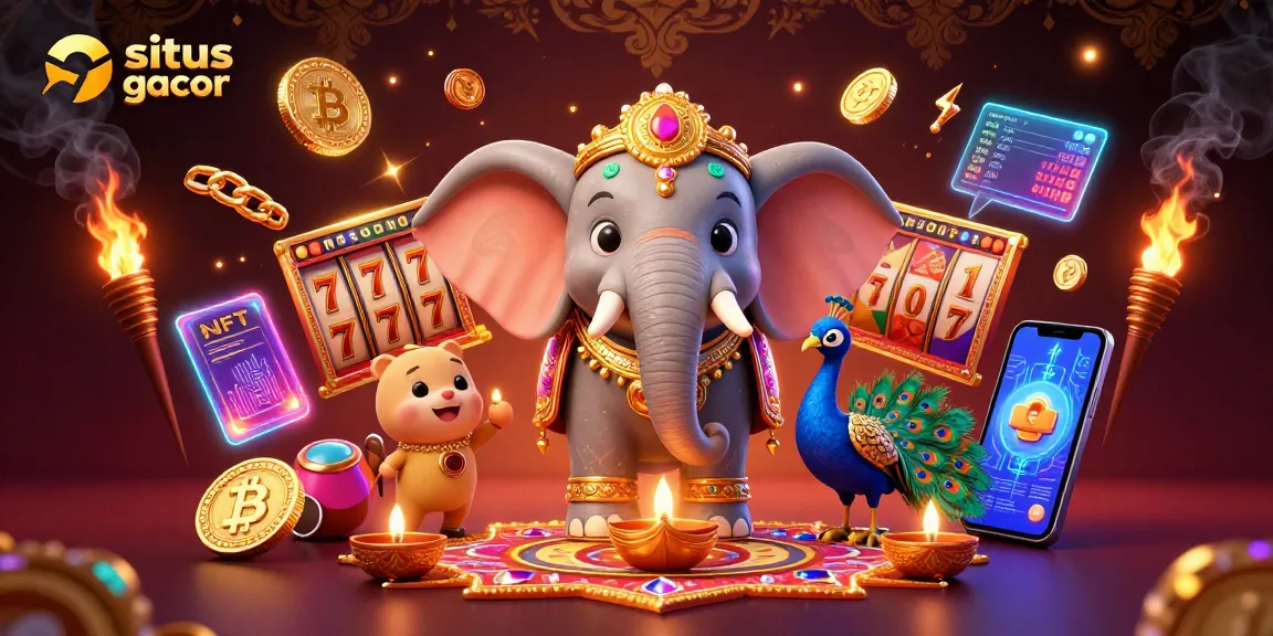 Experience the excitement of situs slot gacor with a vibrant 3D casino scene featuring dynamic elements.