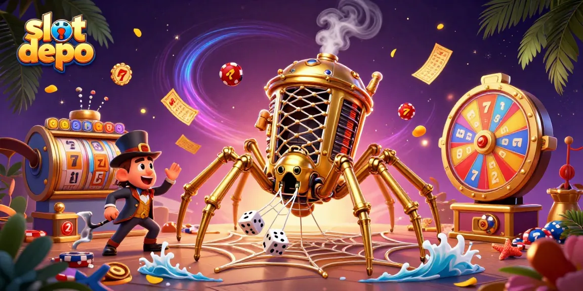 Spin the reels at slot depo with golden chains, vibrant jackpots, and steampunk charm.