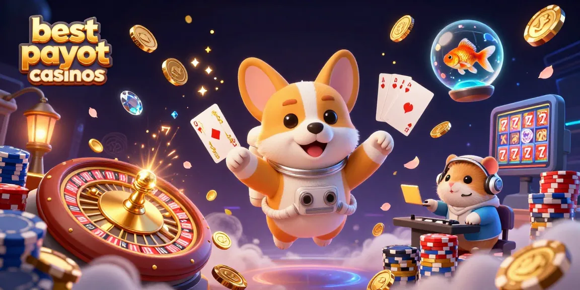 Experience the thrill of best payout casinos with cosmic characters navigating a vibrant space casino.