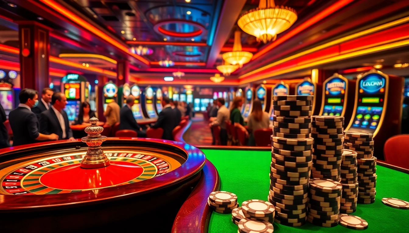 Experience the thrill of high-stakes gaming at KJC, where players engage at the roulette table.