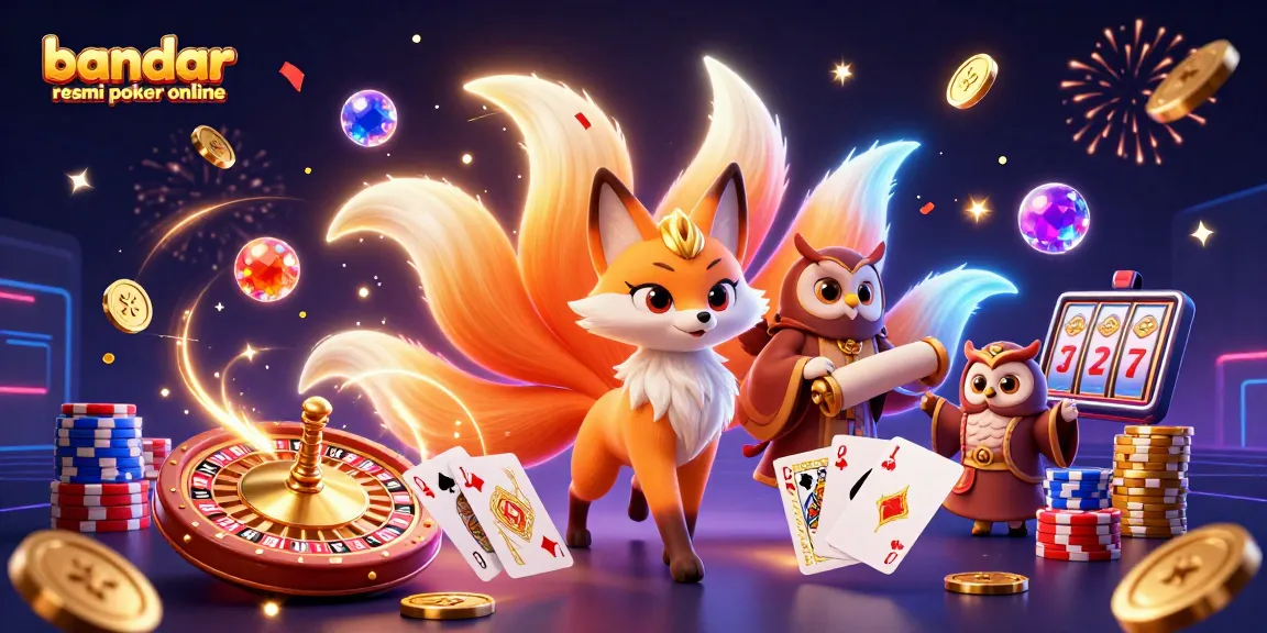 Experience the excitement of bandar resmi poker online with vibrant game elements and festive visuals.