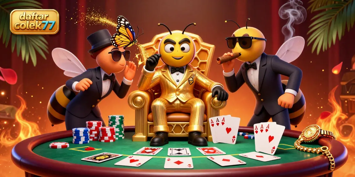 Experience exciting gaming at daftar colek77, featuring vibrant casino characters amid rich gambling elements.