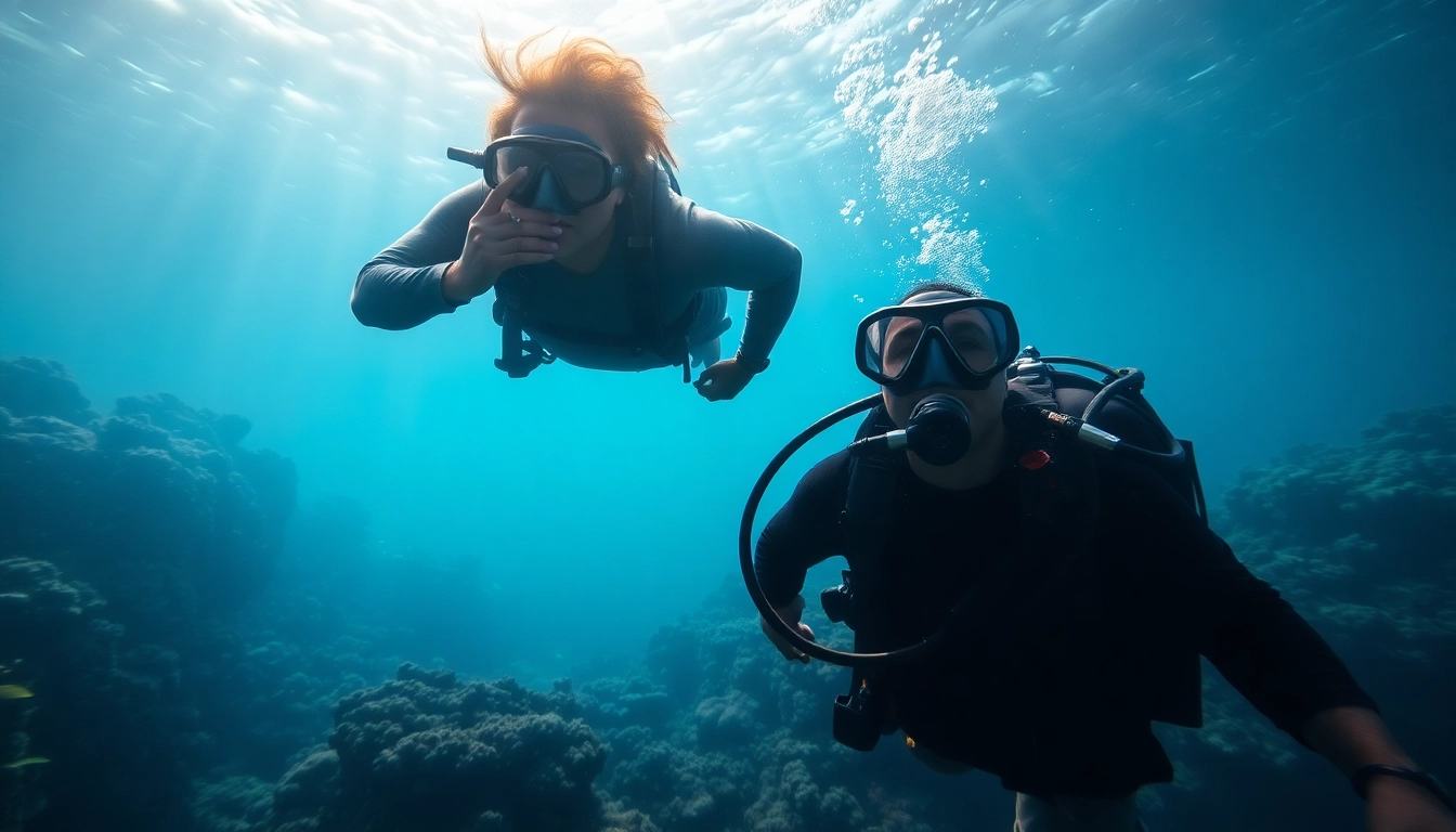 SSI Open Water Diver Kurs Teilnehmer beim Tauchen in einer bunten Unterwasserwelt.