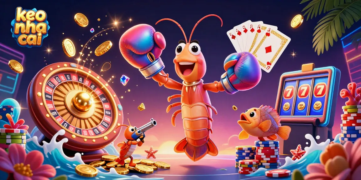 Engage with keo nha cai as mantis shrimp and allies shine in a vibrant casino scene.