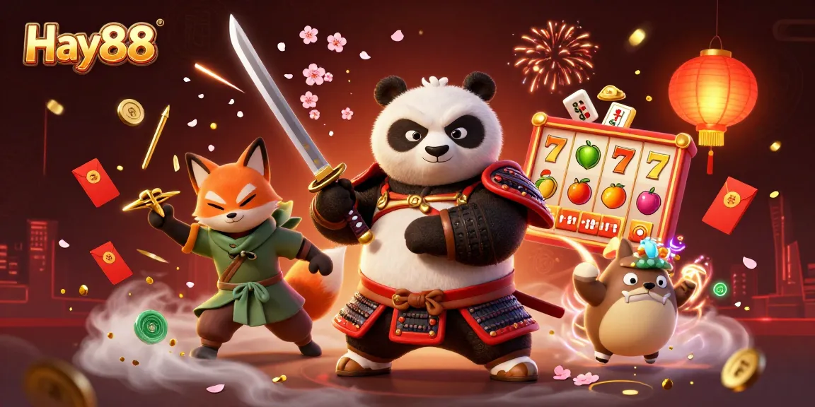Experience Hay88's thrilling slot adventure with dynamic 3D characters and magical elements.