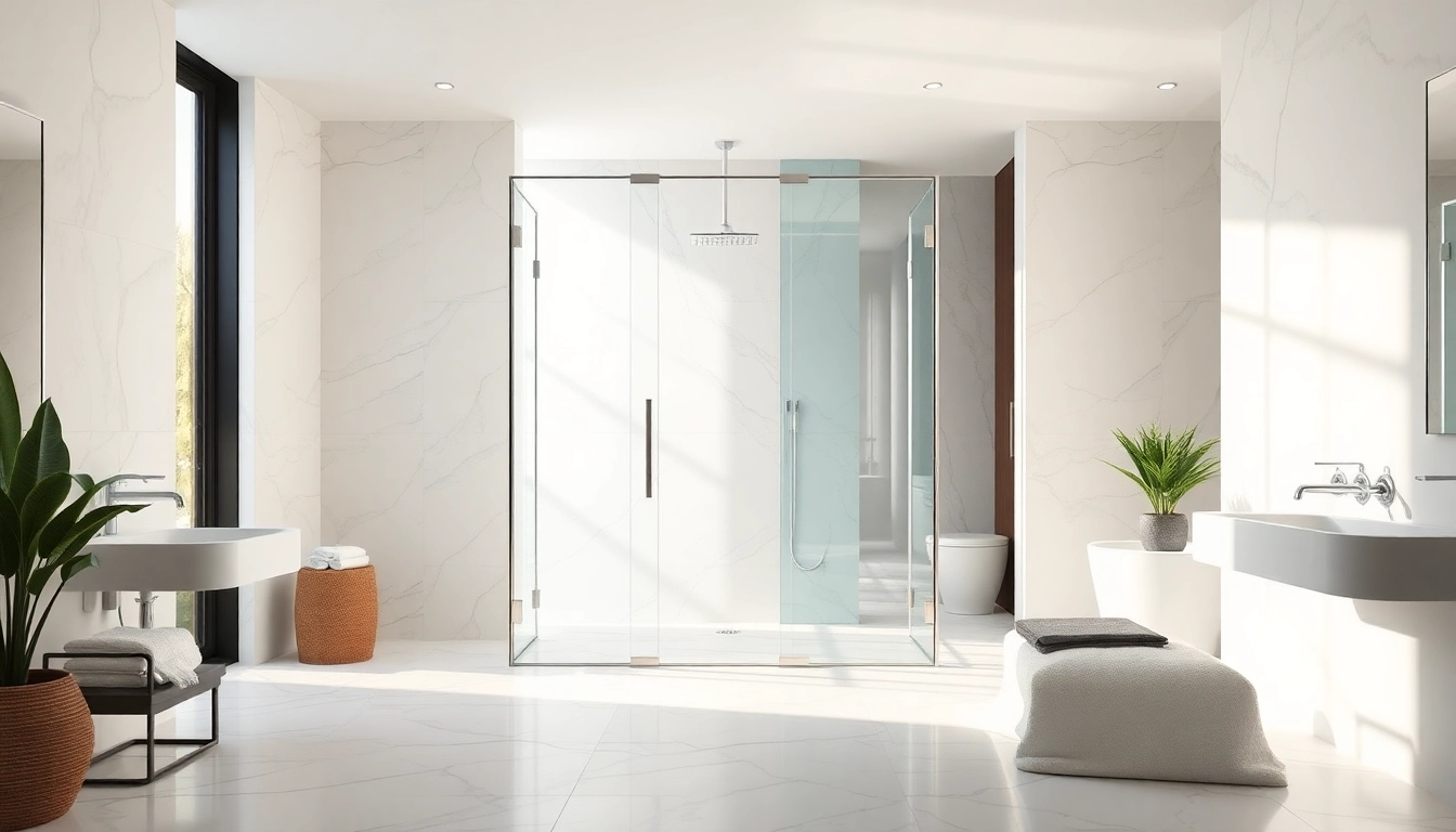 Experience the luxury of elegant showers Australia in a serene bathroom setting with modern fixtures.