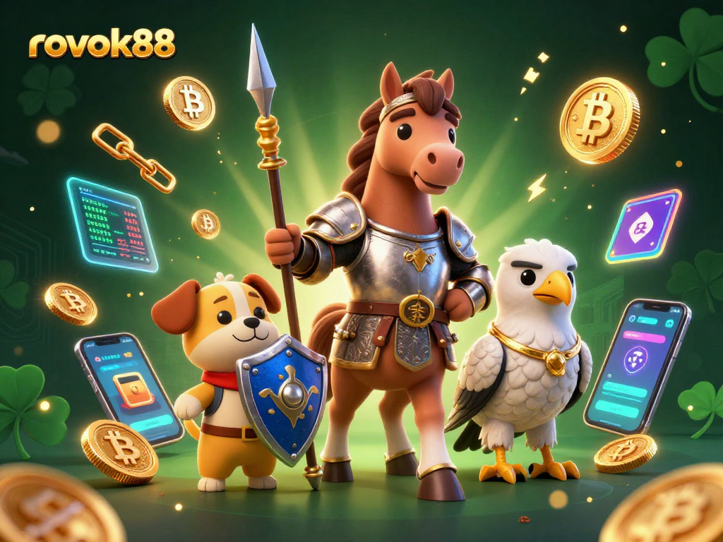 Engage with rokok88 through a lively medieval scene of valor and crypto excitement.