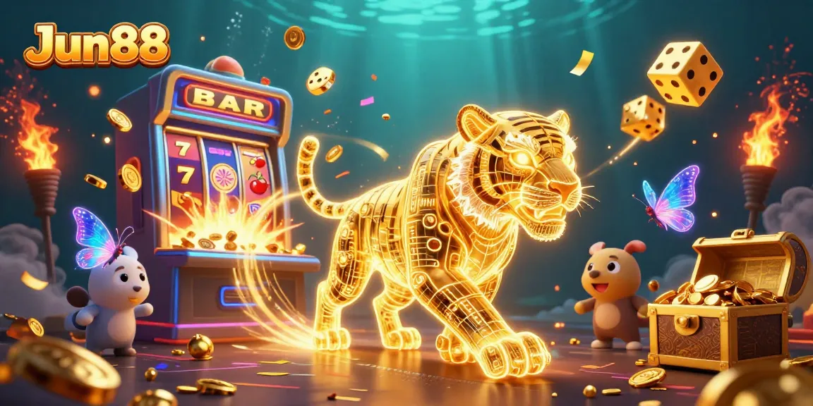 Engage in thrilling gaming experiences with Jun88's vibrant casino landscape featuring endless chances to win.