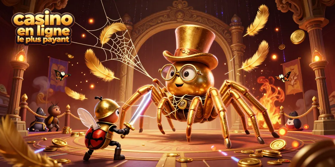 Le casino en ligne le plus payant propose une scène dynamique avec des personnages de casino animés.