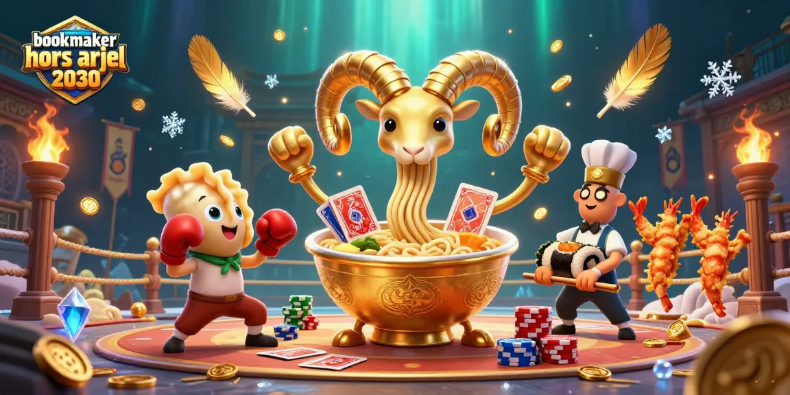 Plongez dans l'action avec bookmaker hors arjel 2030, des paris excitants et des personnages de casino colorés.
