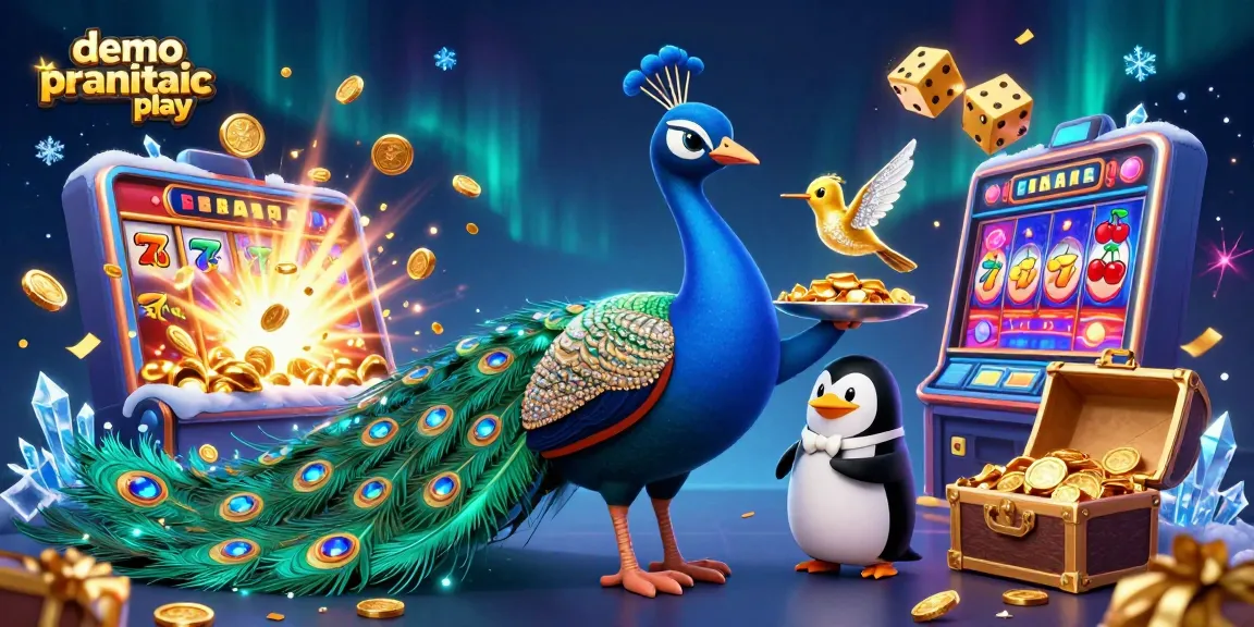 Experience demo pragmatic play with vibrant slot machines and thrilling game elements in a fun casino scene.