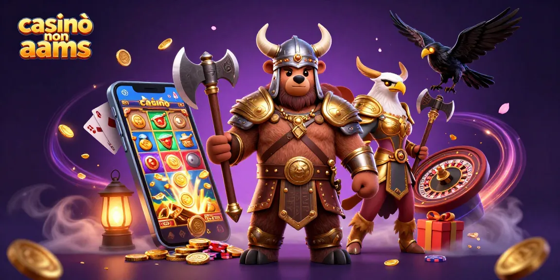 Immergiti in emozionanti giochi nei casinò non AAMS con personaggi vichinghi e valchirie in 3D.