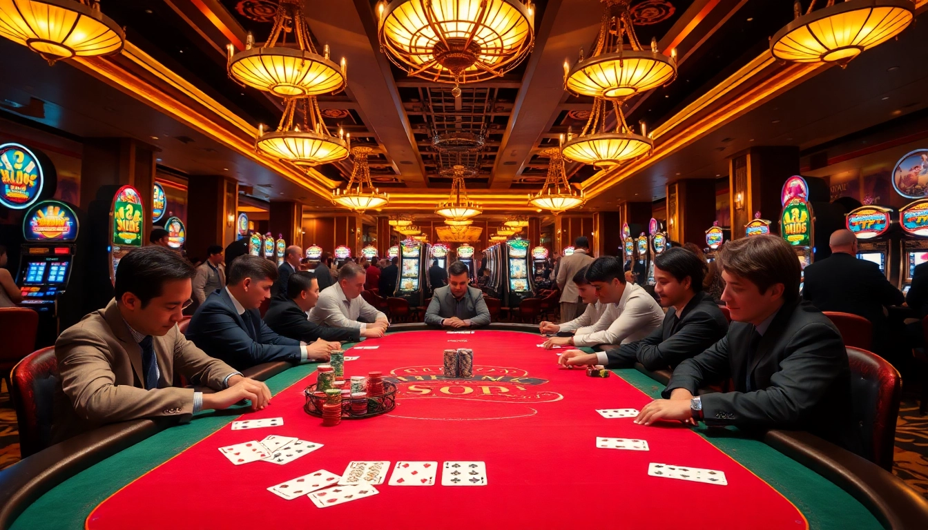 Experience thrilling poker action at a b52 casino table with stunning chips and cards.