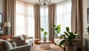 Geniet van verduisterende gordijnen in een stijlvolle woonkamer met warme kleuren en sfeervolle inrichting.