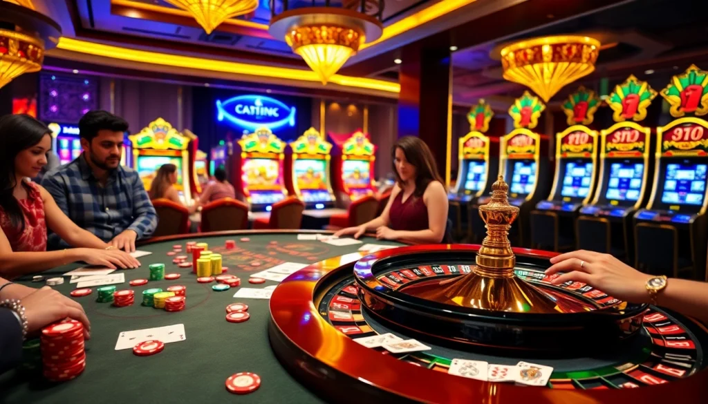 Rasakan sensasi kemenangan Datuk di meja permainan kasino mewah dengan chip poker berwarna-warni dan roda roulette.