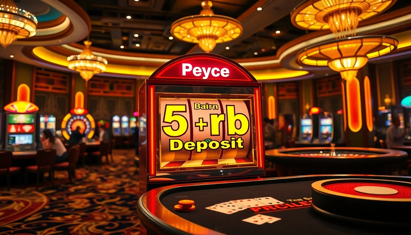 Experience the thrill of slot depo 5rb with vibrant machines and enthusiastic players.