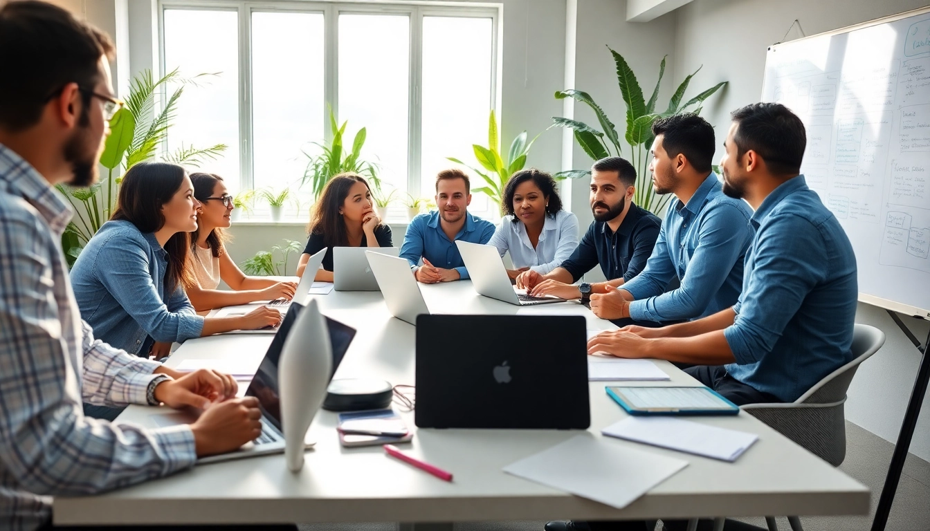 Współpraca zespołowa wokół lokalne AI z nowoczesnymi technologiami cyfrowymi.