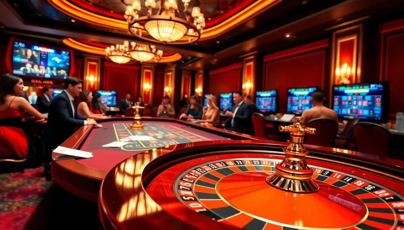 Participez à des jeux palpitants au casino en ligne Français avec des roues de roulette et des tables de jeu vibrantes.