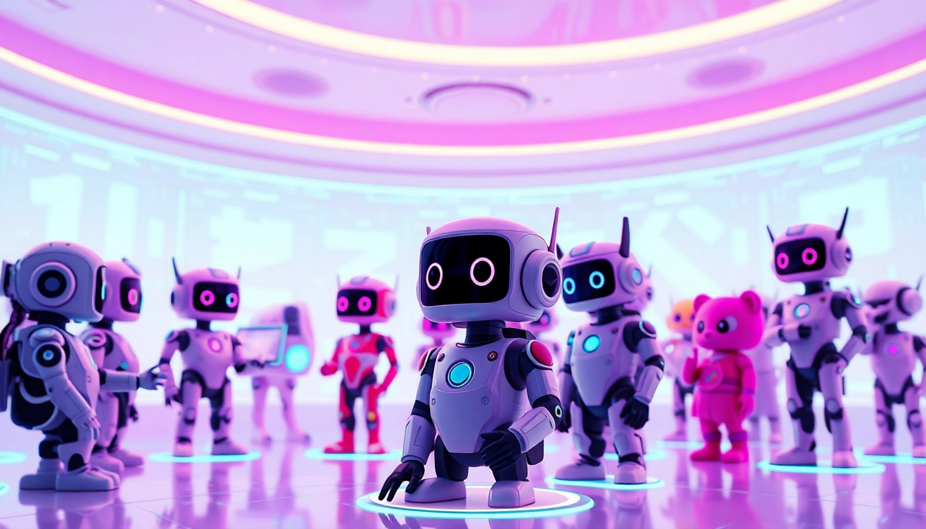 Engaging scene of users interacting with the best nsfw ai chatbots in a vibrant virtual space.