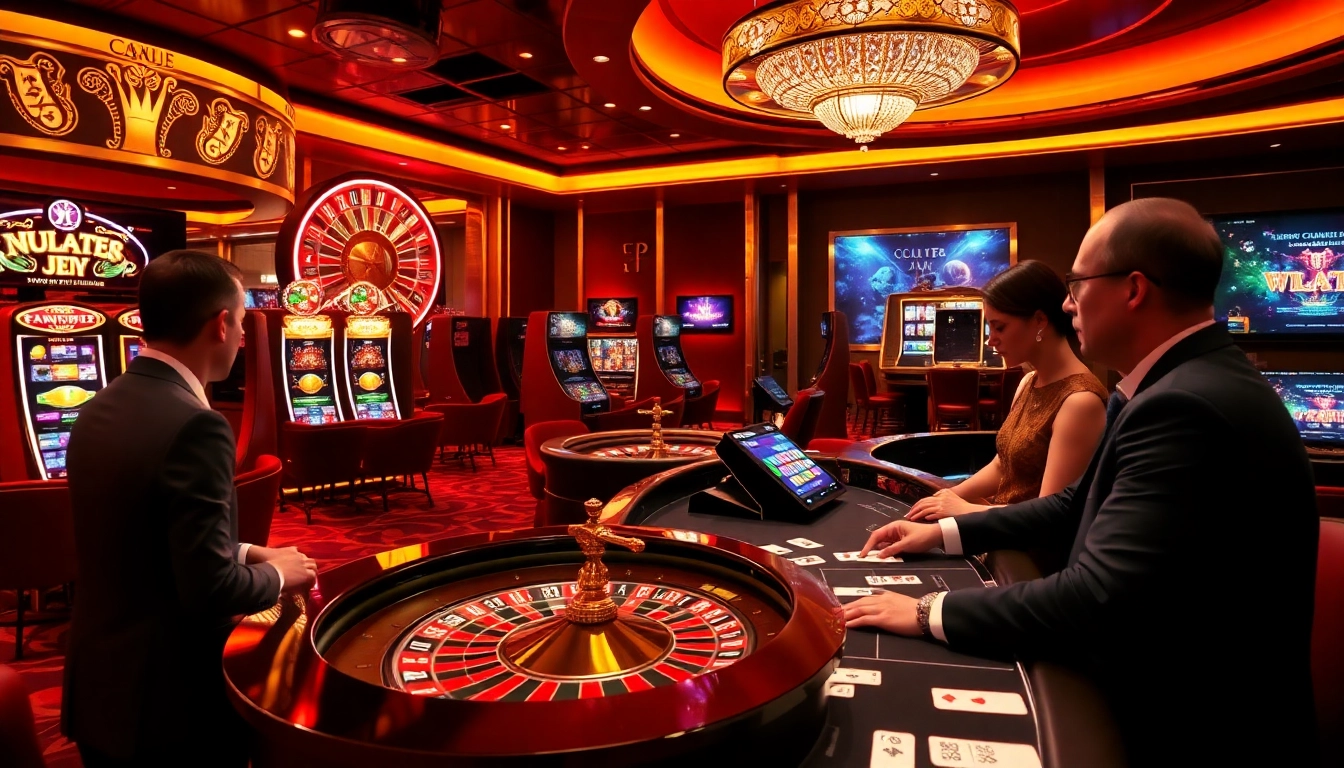Vivez l'excitation du casino en ligne France avec des joueurs pariant à une table virtuelle animée.