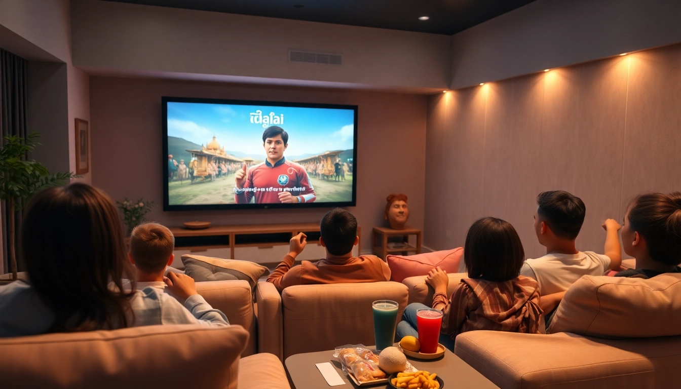 ดูหนังในบรรยากาศโรงภาพยนตร์ที่บ้านพร้อมครอบครัวและความสุข