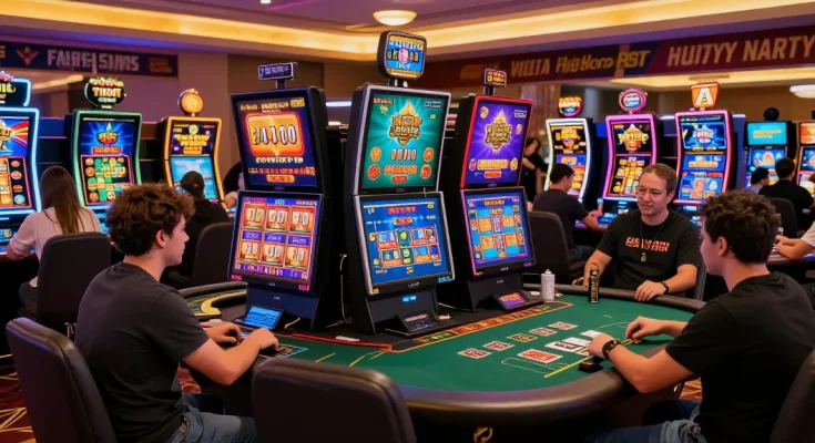 Explore the excitement of credit card casinos at https://mhfe.org.uk with vibrant gaming and diverse players engaging in thrilling experiences.