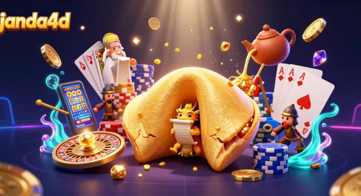 Permainan janda4d dengan naga bijak dan koin emas yang mendebarkan.